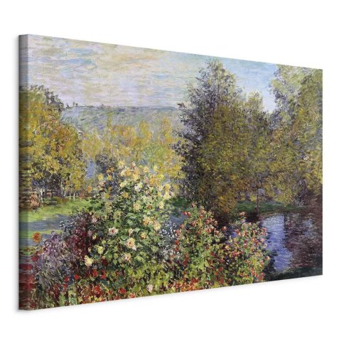 Obraz - Claude Monet - Fragment ogrodu w Montgeron 60x40 Na płótnie włoskim