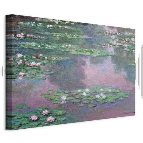 Obraz - Claude Monet - Nenufary (Lilie wodne) 30x20 Akustyczny