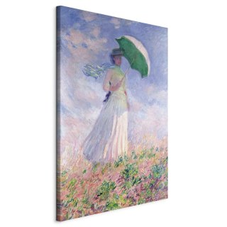 Obraz XXL - Claude Monet - Kobieta z parasolką, zwrócona w prawo 100x150