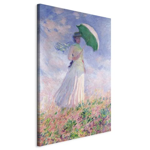 Obraz XXL - Claude Monet - Kobieta z parasolką, zwrócona w prawo 100x150