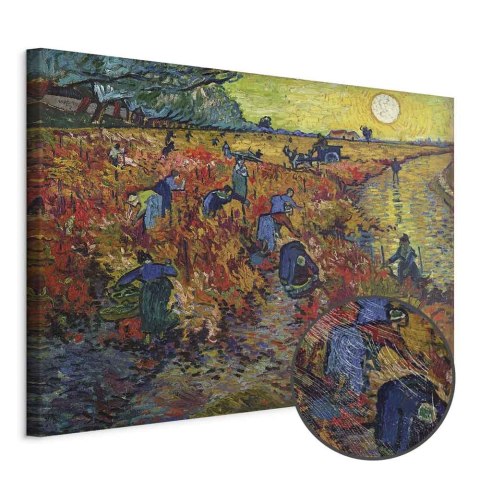 Obraz - Vincent van Gogh - Czerwona winnica 30x20 Premium Print