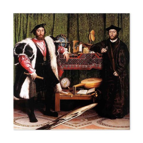 Obraz - Hans Holbein the Younger - Ambasadorowie 40x40 Standard