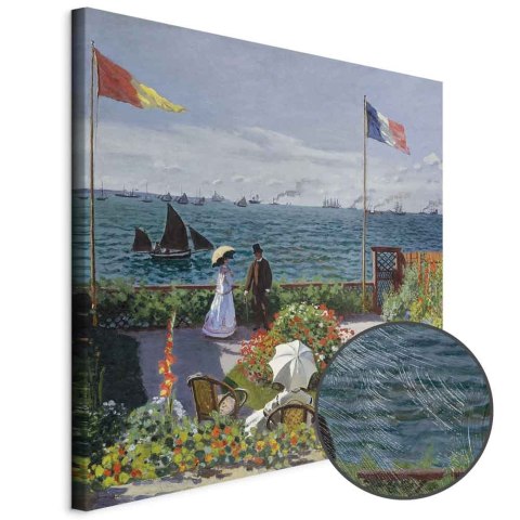 Obraz - Claude Monet - Taras w Sainte-Adresse 40x40 Premium Print