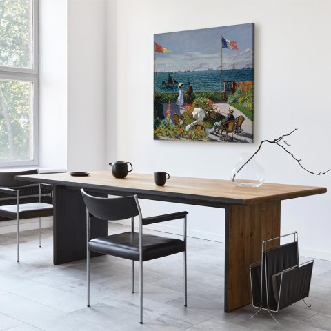 Obraz - Claude Monet - Taras w Sainte-Adresse 60x60 Na płótnie włoskim