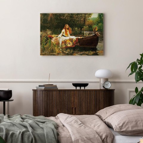 Obraz - John William Waterhouse - Pani z Shalott 30x20 Na płótnie włoskim