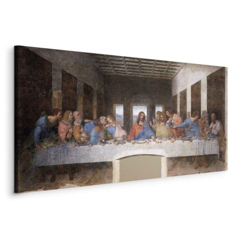 Obraz - Leonardo da Vinci - Ostatnia Wieczerza 60x30 Na płótnie włoskim