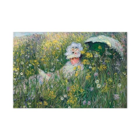 Obraz - Claude Monet - Na łące 30x20 Na płótnie włoskim