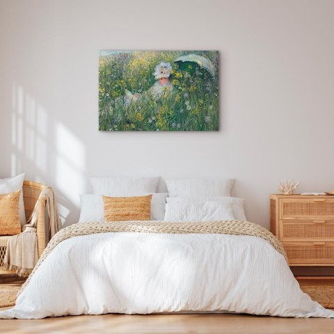 Obraz - Claude Monet - Na łące 90x60 Standard