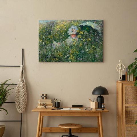 Obraz - Claude Monet - Na łące 90x60 Standard