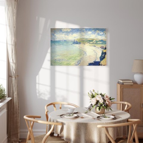 Obraz - Claude Monet - Plaża w Pourville 30x20 Premium Print