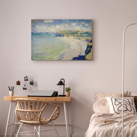 Obraz - Claude Monet - Plaża w Pourville 90x60 Standard