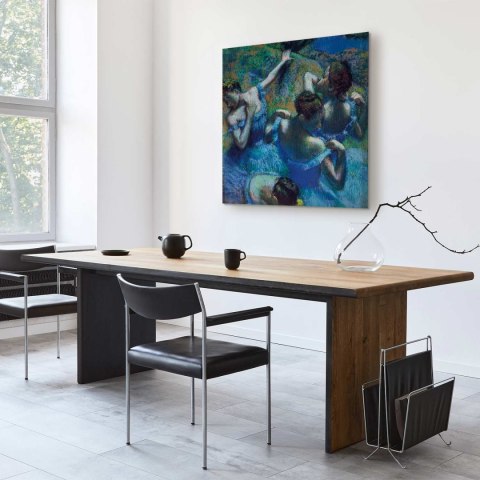 Obraz - Edgar Degas - Błękitne tancerki II 40x40 Na płótnie włoskim