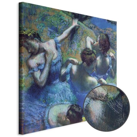 Obraz - Edgar Degas - Błękitne tancerki II 40x40 Premium Print