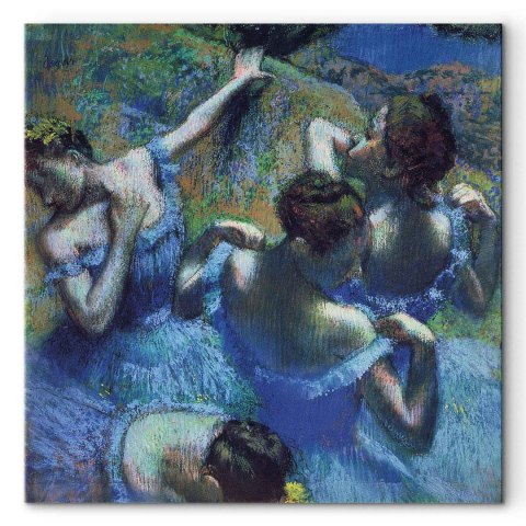 Obraz - Edgar Degas - Błękitne tancerki II 60x60 Standard