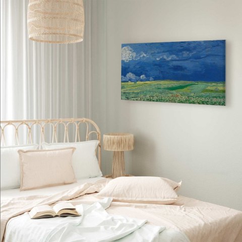 Obraz - Vincent van Gogh - Pole pszenicy przed burzą 60x30 Na płótnie włoskim