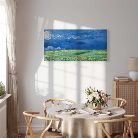 Obraz - Vincent van Gogh - Pole pszenicy przed burzą 60x30 Na płótnie włoskim