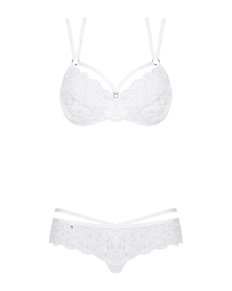 Bielizna-860-SET-2 komplet 2-częściowy biały S/M