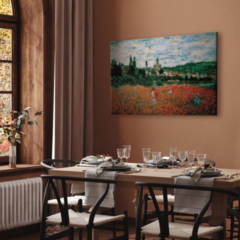 Obraz - Claude Monet - Pole maków pod Vétheuil 30x20 Na płótnie włoskim
