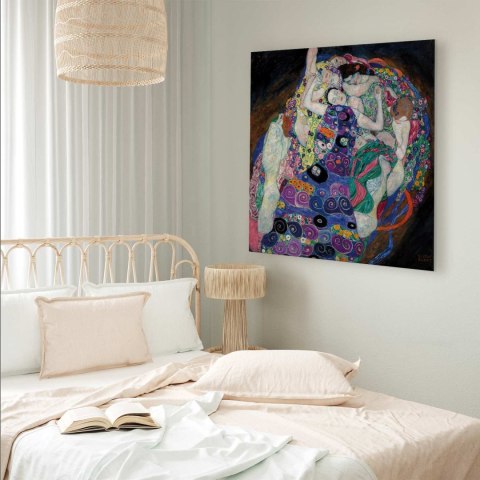 Obraz - Gustav Klimt - Dziewica 40x40 Na płótnie włoskim