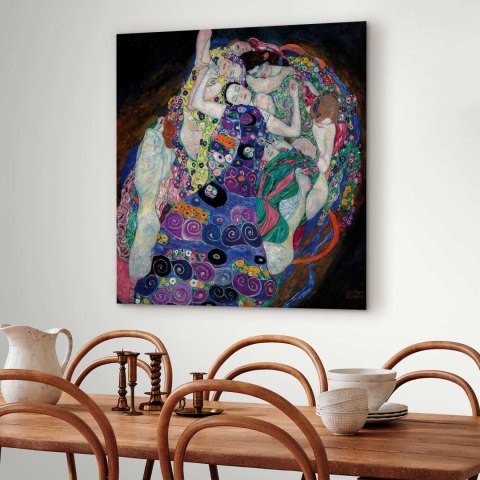 Obraz - Gustav Klimt - Dziewica 40x40 Na płótnie włoskim