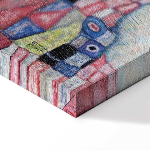 Obraz - Gustav Klimt - Śmierć i życie 40x40 Premium Print