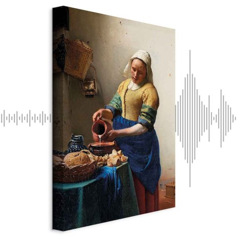 Obraz - Jan Vermeer - Mleczarka 20x30 Akustyczny