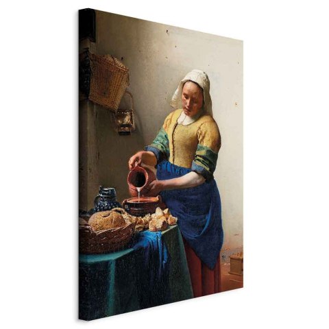 Obraz - Jan Vermeer - Mleczarka 20x30 Na płótnie włoskim