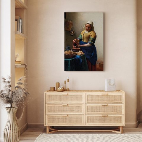 Obraz - Jan Vermeer - Mleczarka 40x60 Na płótnie włoskim