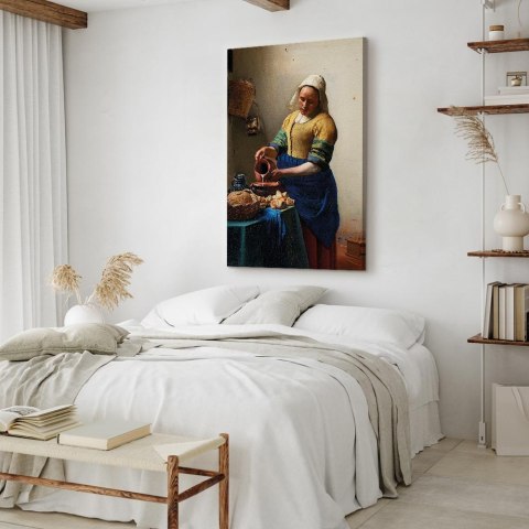 Obraz - Jan Vermeer - Mleczarka 40x60 Na płótnie włoskim