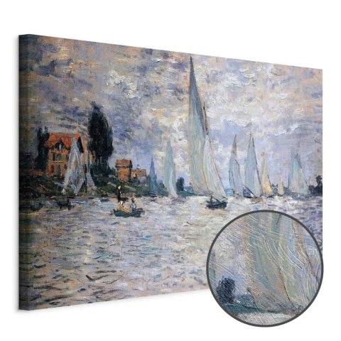 Obraz - Claude Monet - Żaglówki, Regaty w Argenteuil 30x20 Premium Print