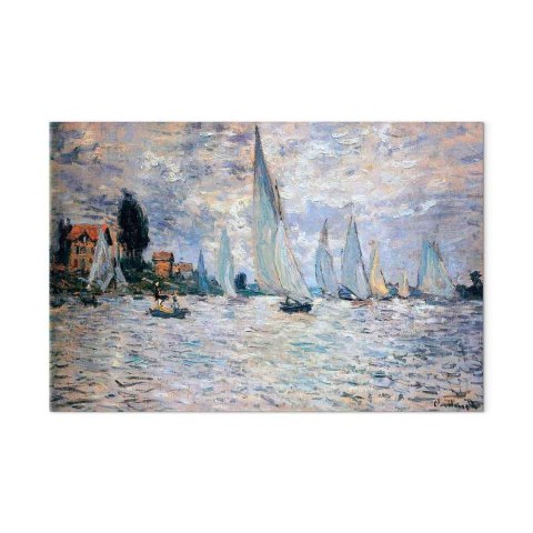Obraz - Claude Monet - Żaglówki, Regaty w Argenteuil 30x20 Standard