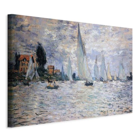Obraz - Claude Monet - Żaglówki, Regaty w Argenteuil 60x40 Standard