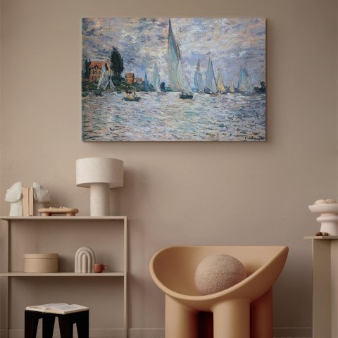 Obraz - Claude Monet - Żaglówki, Regaty w Argenteuil 60x40 Standard