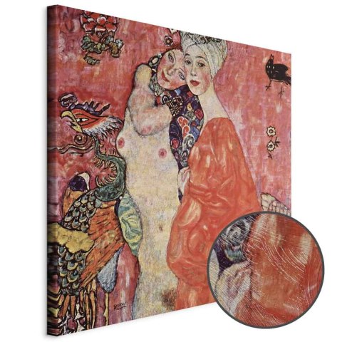 Obraz - Gustav Klimt - Przyjaciółki 40x40 Premium Print