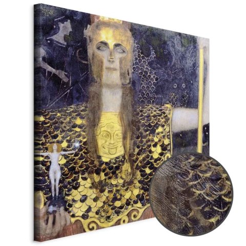Obraz - Gustav Klimt - Pallas Atena 40x40 Premium Print