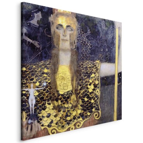 Obraz - Gustav Klimt - Pallas Atena 40x40 Standard
