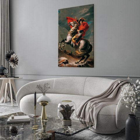 Obraz - Jacques-Louis David - Napoleon przekraczający Alpy 20x30 Premium Print
