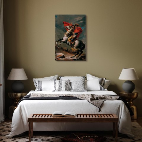 Obraz - Jacques-Louis David - Napoleon przekraczający Alpy 20x30 Standard