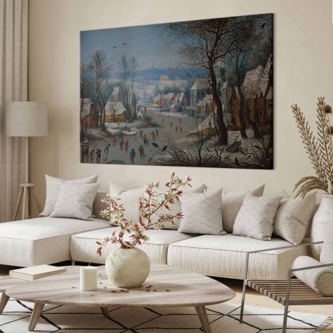 Obraz XXL - Pieter Brueghel (młodszy) - Zabawy zimowe 130x87