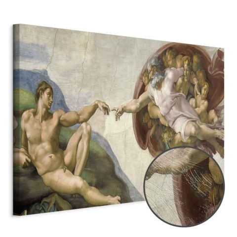 Obraz - Michał Anioł - Stworzenie Adama II 30x20 Premium Print