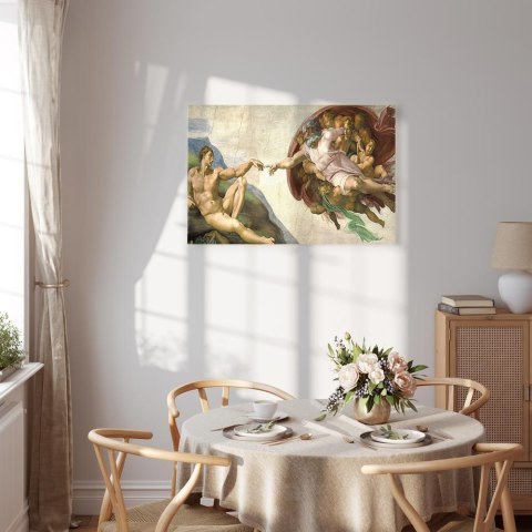 Obraz - Michał Anioł - Stworzenie Adama II 30x20 Premium Print