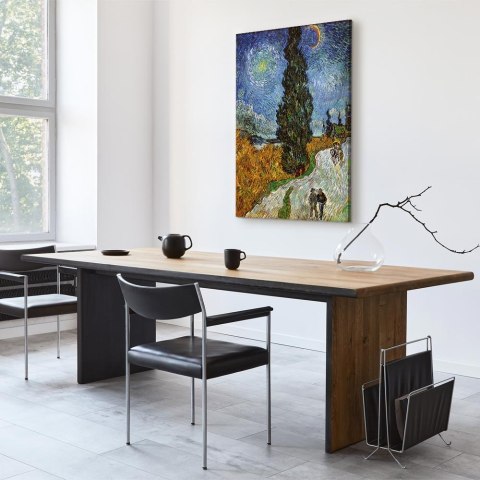 Obraz - Vincent van Gogh - Droga z cyprysem i gwiazdą 60x90 Standard