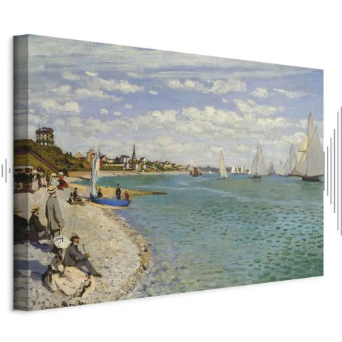Obraz - Claude Monet - Regaty w Sainte-Adresse 30x20 Akustyczny