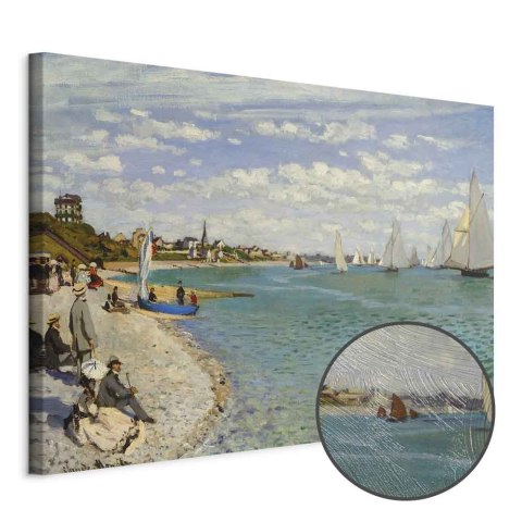 Obraz - Claude Monet - Regaty w Sainte-Adresse 30x20 Premium Print