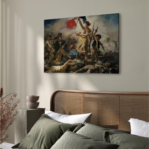 Obraz - Eugène Delacroix - Wolność wiodąca lud na barykady 30x20 Akustyczny