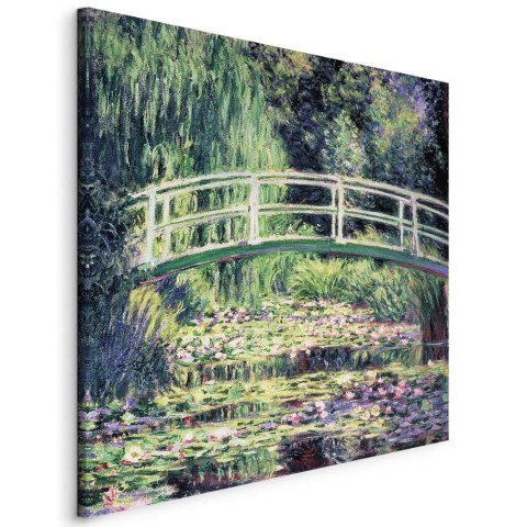 Obraz - Claude Monet - Staw z nenufarami 60x60 Na płótnie włoskim
