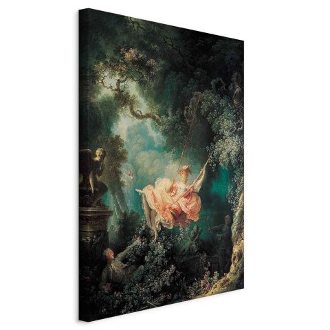 Obraz - Jean-Honoré Fragonard - Huśtawka 20x30 Na płótnie włoskim