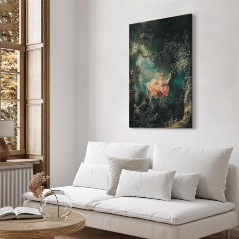 Obraz - Jean-Honoré Fragonard - Huśtawka 20x30 Premium Print