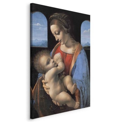 Obraz - Leonardo da Vinci - Madonna Litta 20x30 Na płótnie włoskim