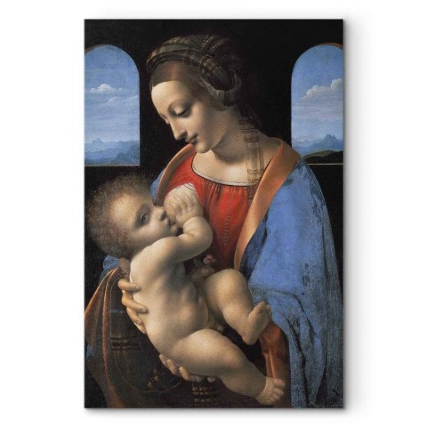 Obraz - Leonardo da Vinci - Madonna Litta 20x30 Na płótnie włoskim
